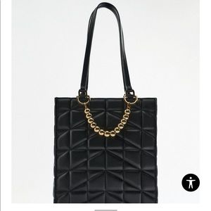 Zara quilted shopper bag